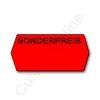 rote 25x12mm Sonderpreisetiketten, Etiketten mit dem Aufdruck SONDERPREIS