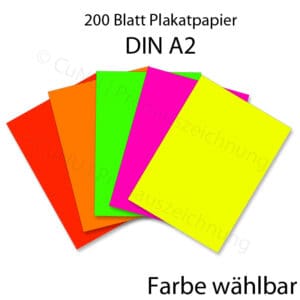 farbiges DIN A2 Plakat-Papier DINA2