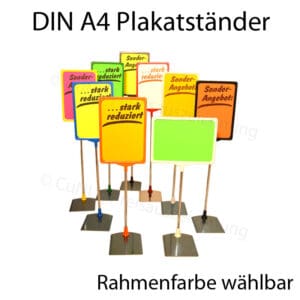 höhenverstellbare DIN A4 Plakatständer