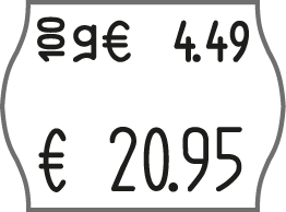 Grundpreisauszeichner für 22x16mm Etiketten