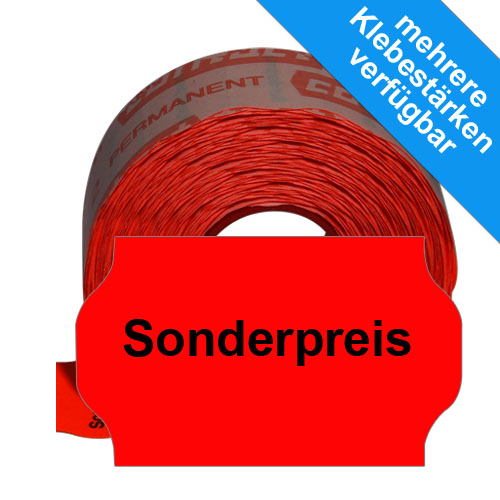 Sonderpreis Etikett 32x19mm Aufdruck Sonderpreis in der Mitte