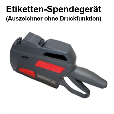 Etikettenspender, Spendegerät für Etiketten mit dem Maß 22x16mm