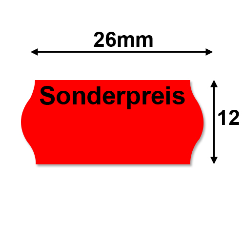 Sonpderpreis-Preisetiketten