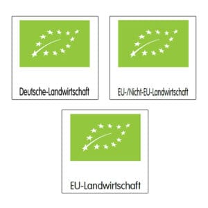 Bio- Öko- Kontrollstellenetiketten für alle Kontrollstellen, z.B. für Bio-Eier aus deutscher Landwirtschaft