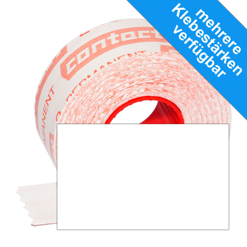 rechteckige weiße 26x16mm Etiketten für Preisauszeichner - A27000020