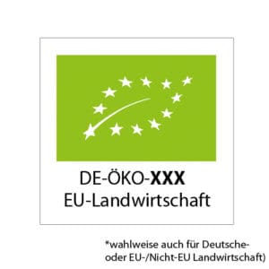 EU-BIO-Logo Etiketten, Deutsche Landwirtschaft, EU-Landwirtschaft, EU-/Nicht-EU-Landwirtschaft