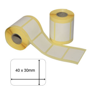 Thermoetiketten für mobile Etikettendrucker 40x30mm