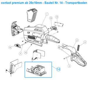 Transportboden Handauszeichner Explosionszeichnung