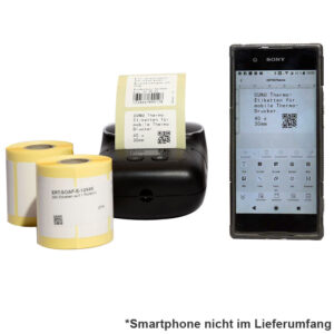 mobiler Etikettendrucker mit App